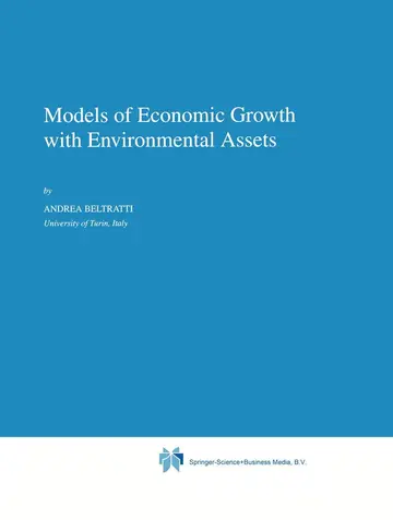 Cover of Models of Economic Growth with Environmental Assets