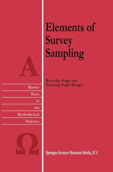 Cover of Elements of Survey Sampling