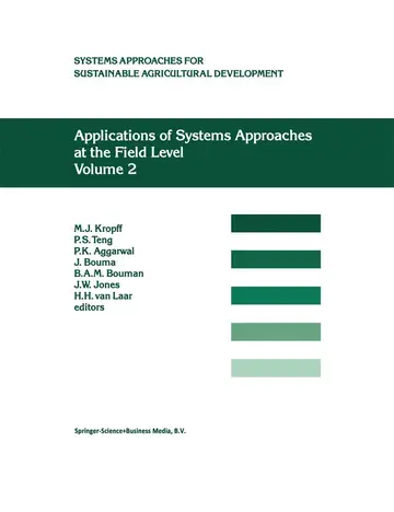 Cover of Applications of Systems Approaches at the Field Level