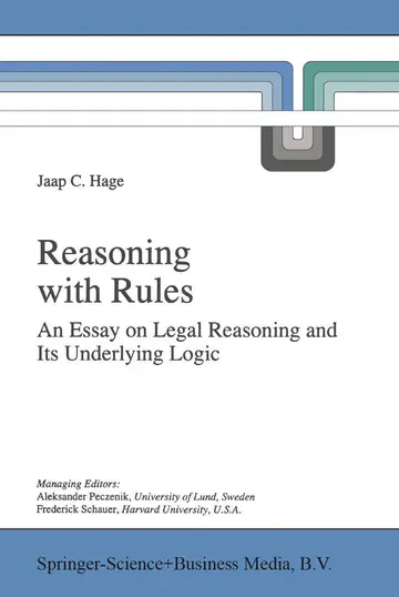 Cover of Reasoning with Rules