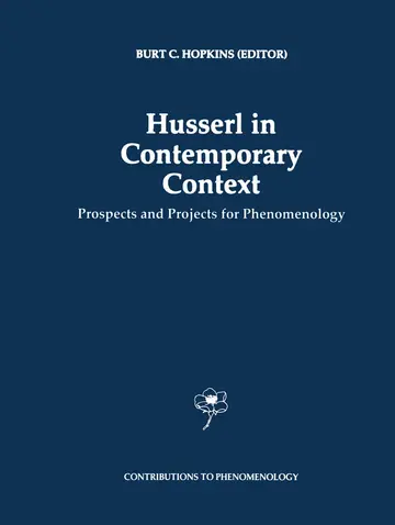 Cover of Husserl in Contemporary Context
