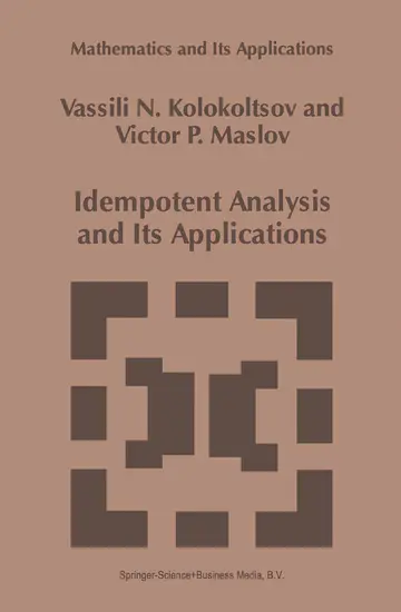 Cover of Idempotent Analysis and Its Applications