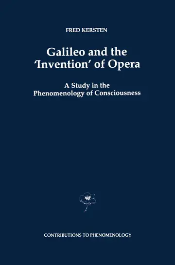Cover of Galileo and the ‘Invention’ of Opera