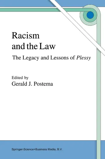 Cover of Racism and the Law