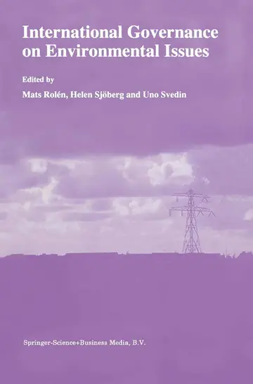 Cover of International Governance on Environmental Issues
