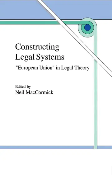 Cover of Constructing Legal Systems