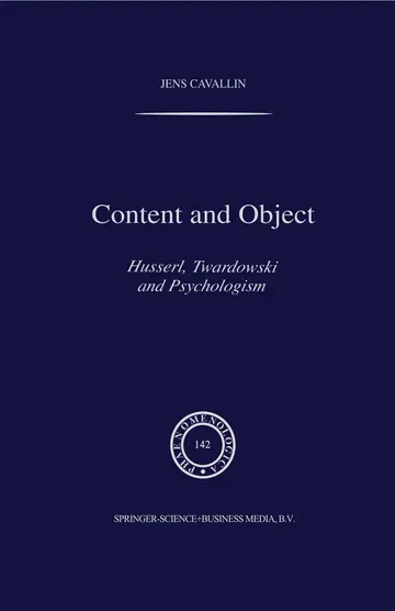 Cover of Content and Object