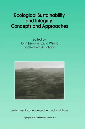 Cover of Ecological Sustainability and Integrity