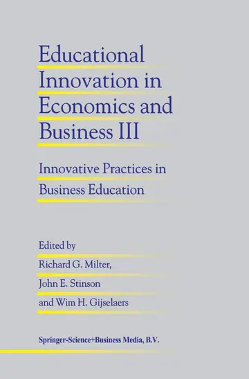 Cover of Educational Innovation in Economics and Business III