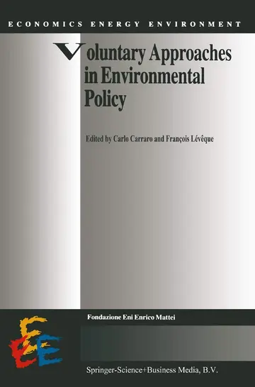 Cover of Voluntary Approaches in Environmental Policy