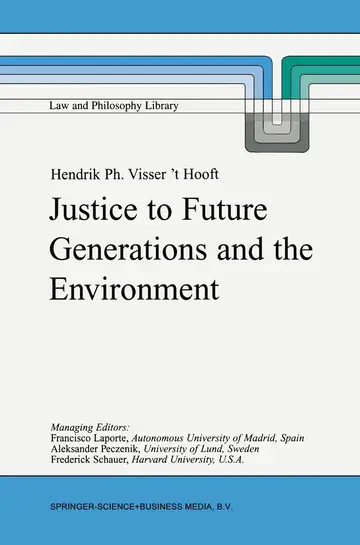 Cover of Justice to Future Generations and the Environment