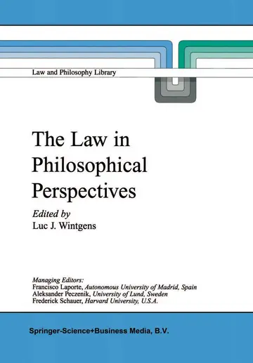 Cover of The Law in Philosophical Perspectives