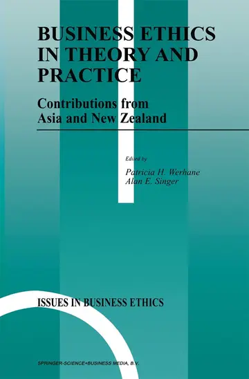 Cover of Business Ethics in Theory and Practice