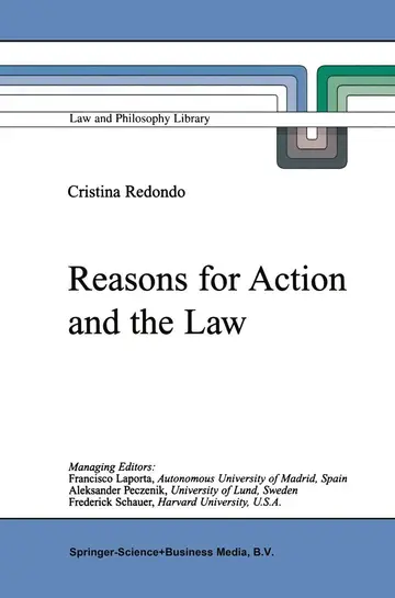Cover of Reasons for Action and the Law
