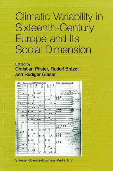Cover of Climatic Variability in Sixteenth-Century Europe and Its Social Dimension