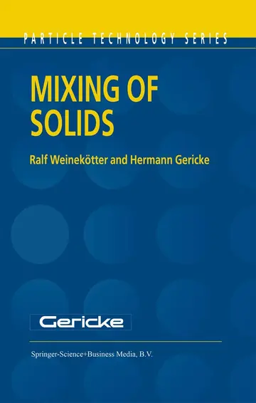 Cover of Mixing of Solids
