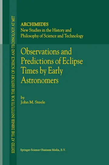 Cover of Observations and Predictions of Eclipse Times by Early Astronomers