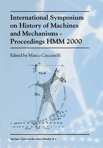 Cover of International Symposium on History of Machines and Mechanismsproceedings Hmm 2000