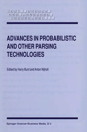 Cover of Advances in Probabilistic and Other Parsing Technologies