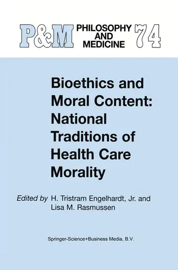 Cover of Bioethics and Moral Content