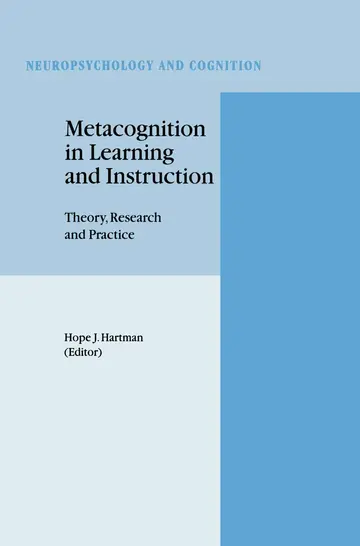Cover of Metacognition in Learning and Instruction