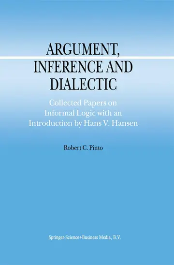 Cover of Argument, Inference and Dialectic