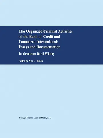 Cover of The Organized Criminal Activities of the Bank of Credit and Commerce International