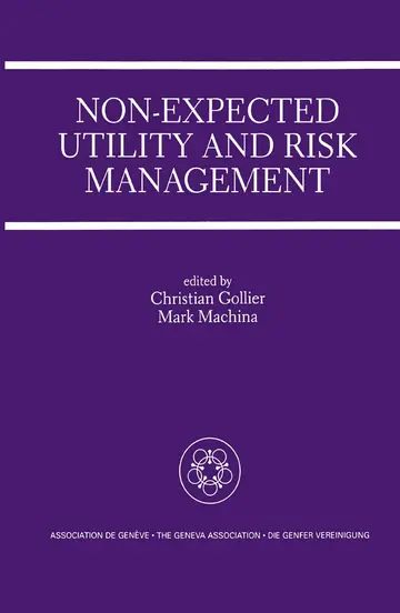 Cover of Non-Expected Utility and Risk Management