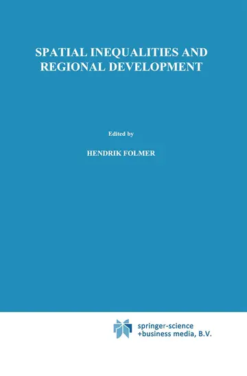 Cover of Spatial inequalities and regional development