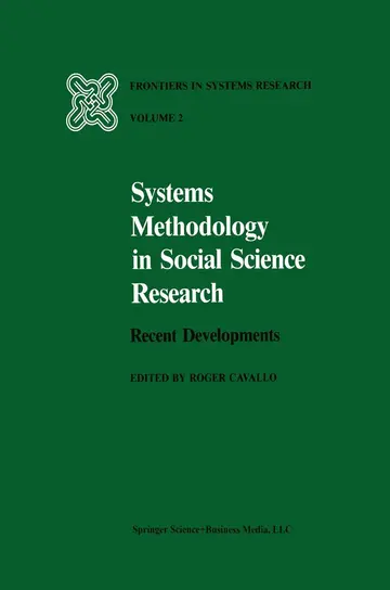 Cover of Systems Methodology in Social Science Research