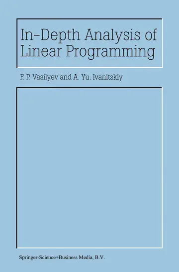Cover of In-depth Analysis of Linear Programming
