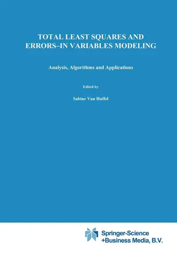 Cover of Total Least Squares and Errors-in-variables Modeling