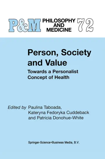 Cover of Person, Society and Value