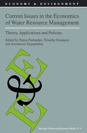 Cover of Current Issues in the Economics of Water Resource Management