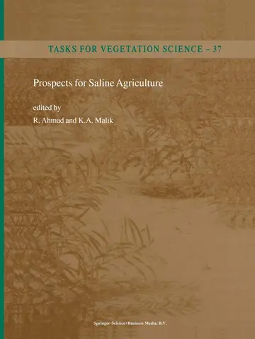 Cover of Prospects for Saline Agriculture