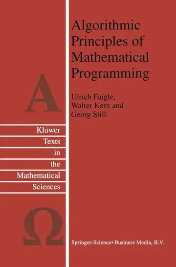 Cover of Algorithmic Principles of Mathematical Programming