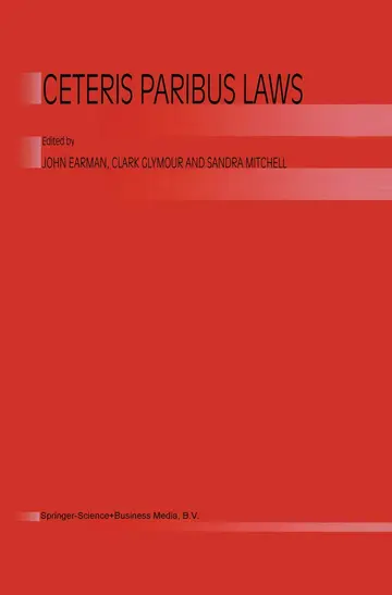 Cover of Ceteris Paribus Laws