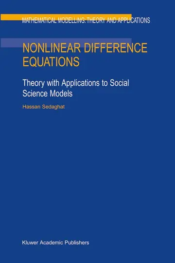 Cover of Nonlinear Difference Equations