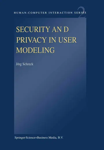 Cover of Security and Privacy in User Modeling