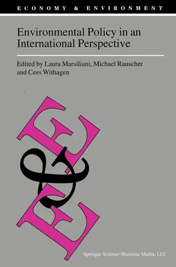 Cover of Environmental Policy in an International Perspective