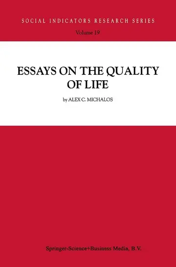 Cover of Essays on the Quality of Life