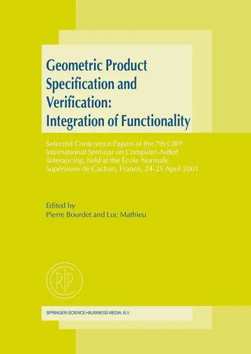 Cover of Geometric Product Specification and Verification