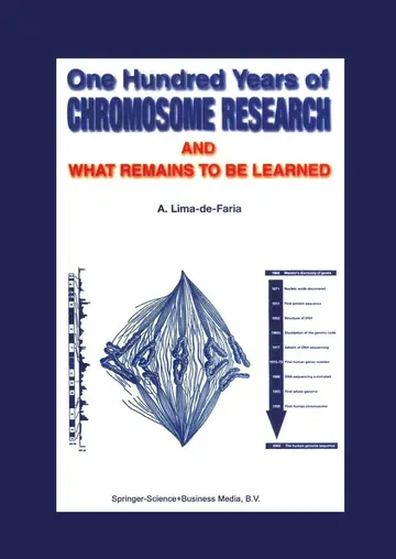 Cover of One Hundred Years of Chromosome Research and What Remains to Be Learned