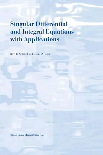 Cover of Singular Differential and Integral Equations with Applications