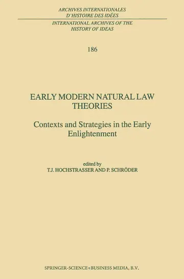 Cover of Early Modern Natural Law Theories