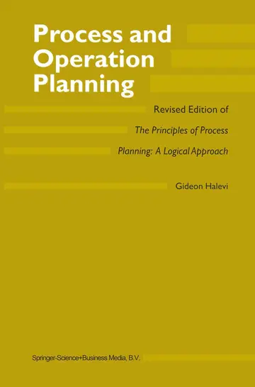 Cover of Process and Operation Planning
