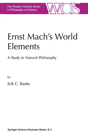 Cover of Ernst Mach's World Elements