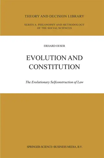 Cover of Evolution and Constitution