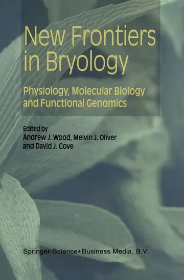 Cover of New Frontiers in Bryology