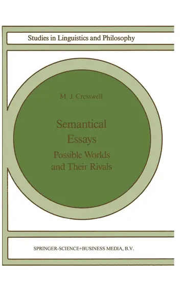 Cover of Semantical Essays